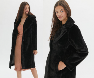 Avec Les Filles Bonded Faux Fur Coat