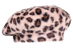 ADRIENNE VITTADINI LEOPARD FALL BERET HAT