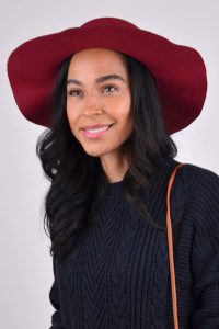 FLOPPY WIDE BRIM BOWKNOT HAT