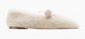 Lulu Shearling Slippers in Cream