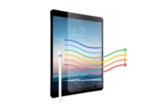 Anti blue light screen protector for iPad